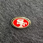 custom San Francisco 49ers brooch American football style decoration Metal Pin Clothing decoration in stock