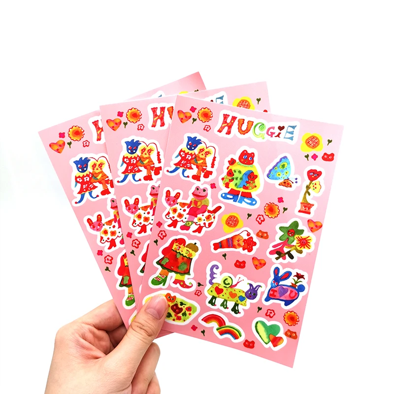 Custom Self Adhesive Paper Sticker Kiss Cut Label Sheet