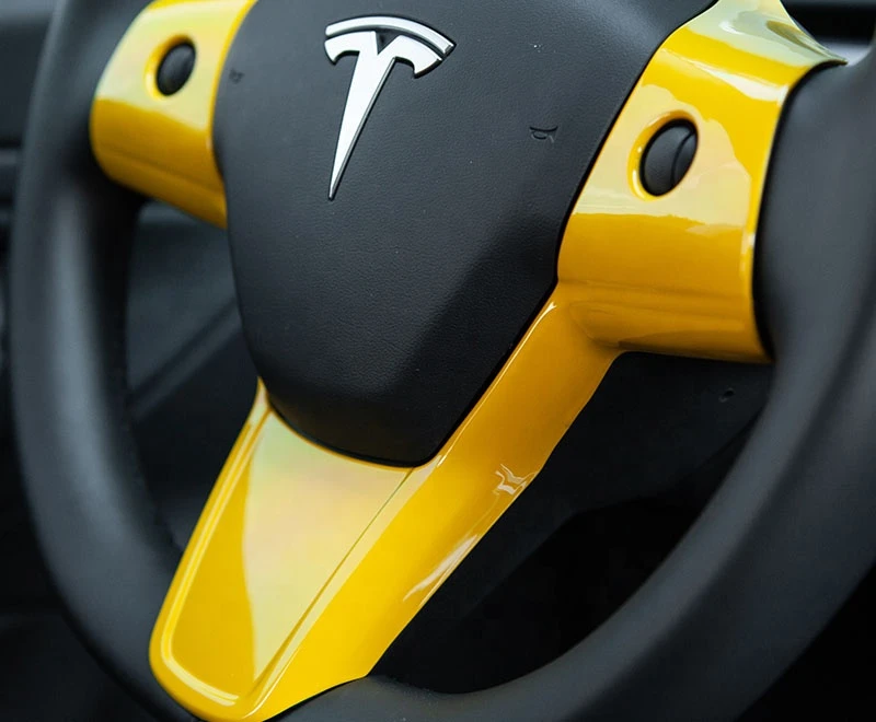 Custom Steering Wheel Cover Luxury Steering Wheel Integration For Tesla Model 3 Accessories