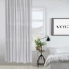 Custom support Modern and simple white lattice style bedroom shade curtain jacquard sheer curtain