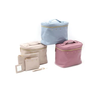 Custom women 3pcs ziplock container storage Toilet Travel organizer Bag Set