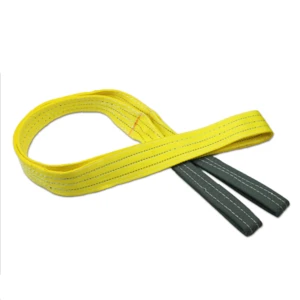 Customized 1 to 20 ton weight lifting belt polyester flat webbing sling belt