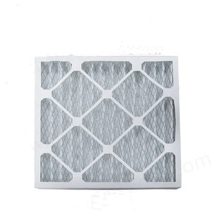Customized 14.4x14.4x1.8Inch MERV 6 Cardboard Frame Pleated AC Furnace Air Filter plate and frame filter