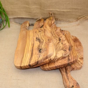 Customized Carving Kitchen Natural solid Olive Wood Chopping Cutting Board Serving Tray