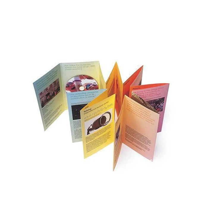 Customized cheap folded brochure printing service