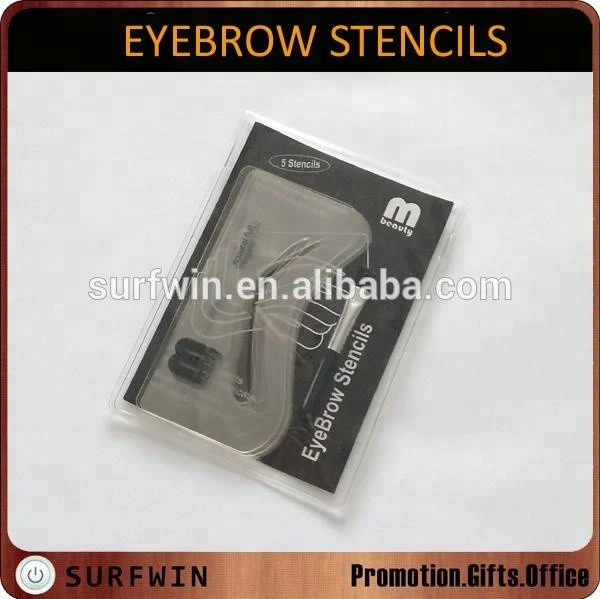customized eyebrow stencil and brush sets 5 stencils one kit