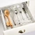 Import Customized high transaprency rectangle acrylic silverware cutlery tray kitchen utensil organizer from China
