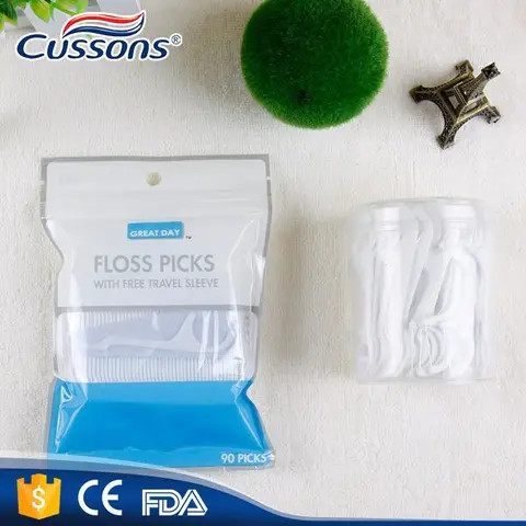 Customized logo promotion tooth care supplies dental floss picks