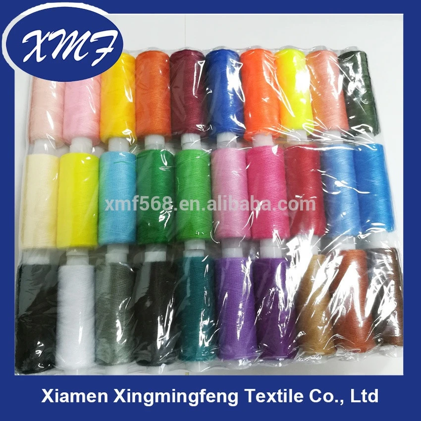 customized packing 100% polyester 40/2 high speed sewing thread