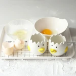 Cute Little Chicken Ceramic egg White Separator Creative Egg Separator Egg Yolk Protein Separator Filter Baking Tools