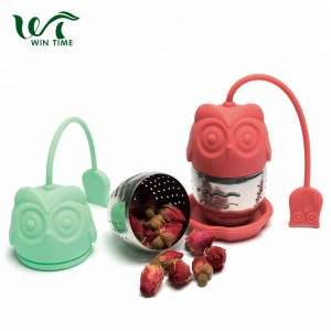 Cute  Tea-Infuser BPA-Free in Owl Shape Design Reusable for Loose Tea and Tea Leaves Strainer  Loose FilterDiffuser