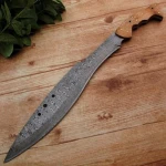 The Wilderness Elegance: 10-Inch Hunting Knife with Damascus Steel Bla –  KBS Knives Store