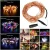Import Decoration christmas window curtain firework garden string copper wires fairy lights led string from China