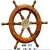 Import Decorative Wholesale wall nautical wheel Rosewood wooden wall clock from India