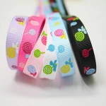 Different styles stock printed gift ribbon