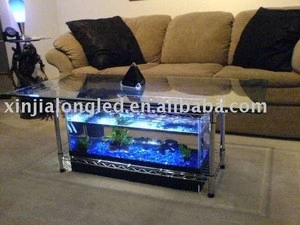 digital acrylic end table aquarium