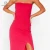 Import Dignified elegant side high slit off shoulder solid color evening dresses women from China
