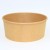 Import Disposable And Biodegradable PE Coating Imported Brown Kraft Paper Salad Bowl With Lids For Food Packaging from China