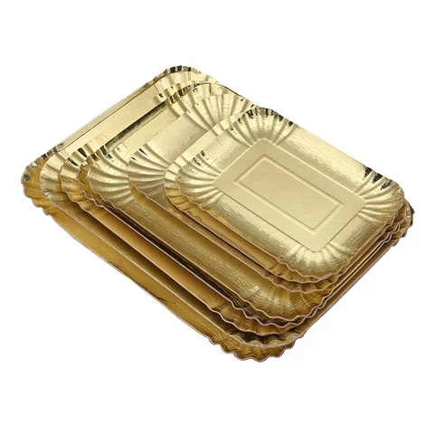 Disposable Gold cake tray 5 sizes round shape cake plate factory cheap price