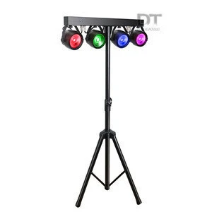 DJ Led Standing Spotlight 4PCS 30W COB LED Par Set Led Flat Par 4 System Dj Bar LED Stage Lighting for Music Show