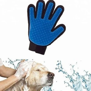 dog cat Five Finger Design Hair Remover glove pet grooming brush