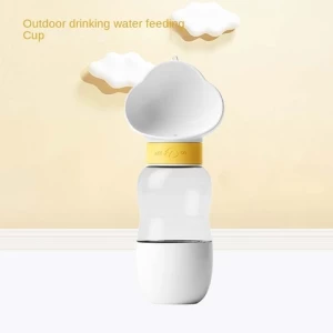 Dog outing water cup dog kettle portable portable cup dog walking water bottle pet drinking bowl supplies