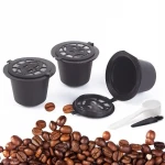 Dolce Gusto Coffee Capsule Plastic Mini Reusable Coffee Filter Capsule with 1 Cleaning Brush Compatible with Nescafe Dolce Gusto