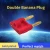 Import double banana plug connector gold plated from China