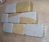 Double color Sandstone Cubes Paving stone landscaping stone,all sides cut and tumbled
