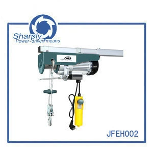 Double hook electric hoist&winch(JFEH002-2),1000w power for 500kgs weight lifting