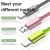 Dragon master 3in1 Retractable USB Type C Micro USB charge Cable for mobile phone Charger Cable 1m 2.4A Fast Charging TPE cord