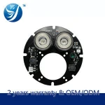 Dual Array Infrared IR Photosensitive LED Board for CCTV Security Camera CS M12 Mount Camera Lens