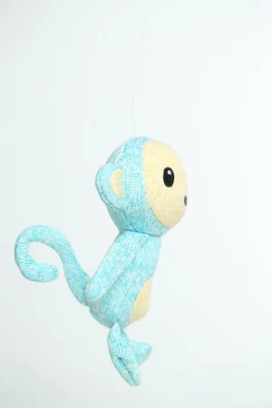 Durable knitted fabric monkey dog toy hot sale