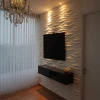 Easy To Assemble PVC Ceiling 3D Effect Wall Panel Interior Decoration 625*800MM