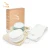 Import Eco-friendly 8cm Round Shape Reusable Bamboo Makeup Pads Laundry Bag Set All Skin Beauty Cotton Pads from China