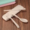 Eco-Friendly Wheat Straw Fork Chopsticks Spoon Tableware for Child Travel Camping Picnic