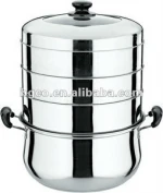Efficient Energy Saving Stainless Steel Stackable Steamer Pot double boiler