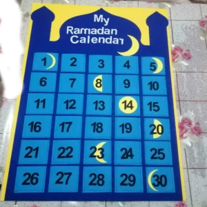 Eid Mubarak countdown calendar Ramadan Calendar children Eid gift Wall Calendar