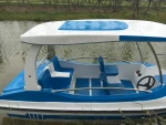 Electric fiberglass water jet boat