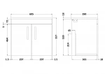 Elegant Design Black Bathroom Cabinet Custom Bathroom Furniture Storage Cabinet