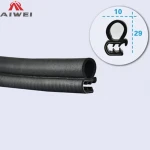 EPDM material rubber sealing strip aluminium window door rubber seal strip