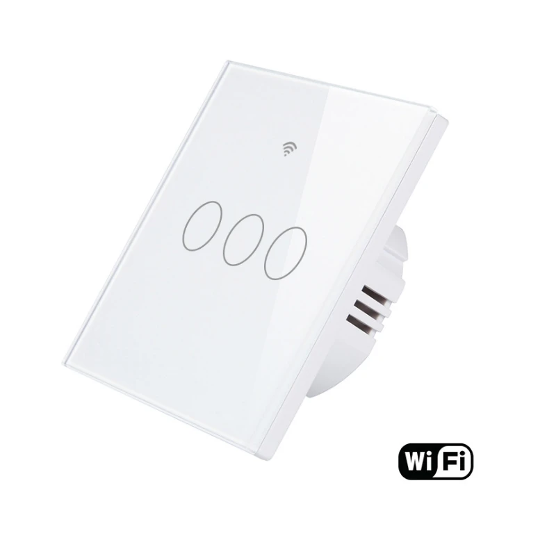 EU UK123 TUYA Smart WIFI Lighting Remote Control Alexa Voice Control Touch Wall Switch