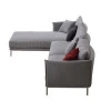 European Design Fabric Corner living room Sofa Set Designs With Stainless Steel Legs