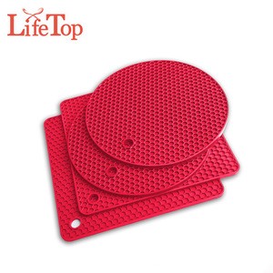 Extra Thick Silicone Trivet Mat Hot Pads Heat Resistant Silicone Trivet