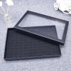 Factory direct sales of high-end ordinary hundred-hole clot case jewelry ring display rack necklace jewelry storage box