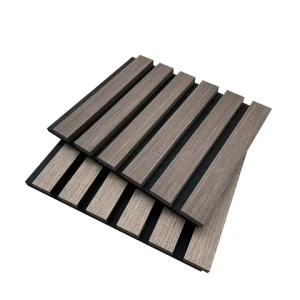 Factory direct sales sound absorbing akupanel Melamine stone pattern acoustic mdf slatted wall panels for interior decoration