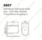 Factory direct supply ceramic p-trap sanitary wc mounted wall hung toilet