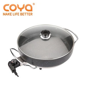 Factory Directly Manual Kitchen Appliances Nonstick Round Skillet Multifunction Electric Pizza Pan