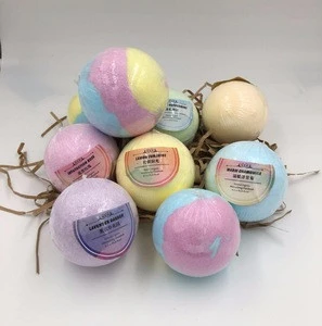 Factory Directly OEM /ODM Colorful Fizzy Salt Bath Bomb Ingredients