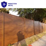 Factory metal fence panels aluminum fencing slat no dig fence